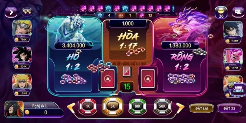 Cách Chơi Rồng Hổ Thông Minh, Mở Khóa Chuỗi Thắng AE888 2 Tỷ lệ trả thưởng được xác định khác nhau cho từng cửa cược